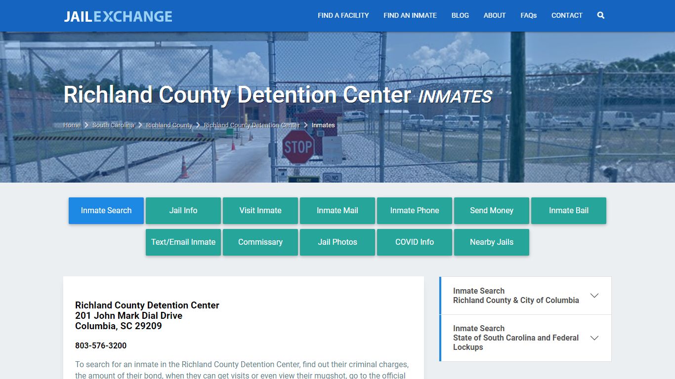 Richland County Jail Inmates | Arrests | Mugshots | SC